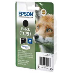 Epson T1281 Black Ink Cartridge - 185 Pages of Crisp Prints | C13T12814012 - High Quality & Reliable Performance